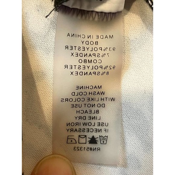 Vince Camuto Women's Blouse Top Cap Sleeves Leopard Print Black Cream Size Small - Picture 7 of 7